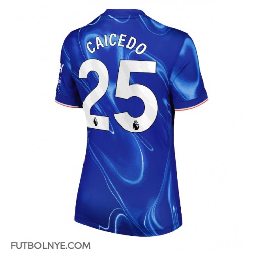 Camiseta Chelsea Moises Caicedo #25 Primera Equipación para mujer 2024-25 manga corta